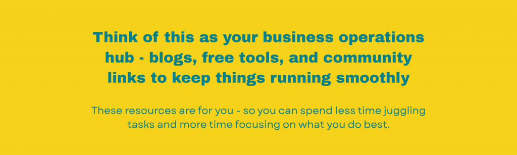 M&M Business Support Resources page header image
