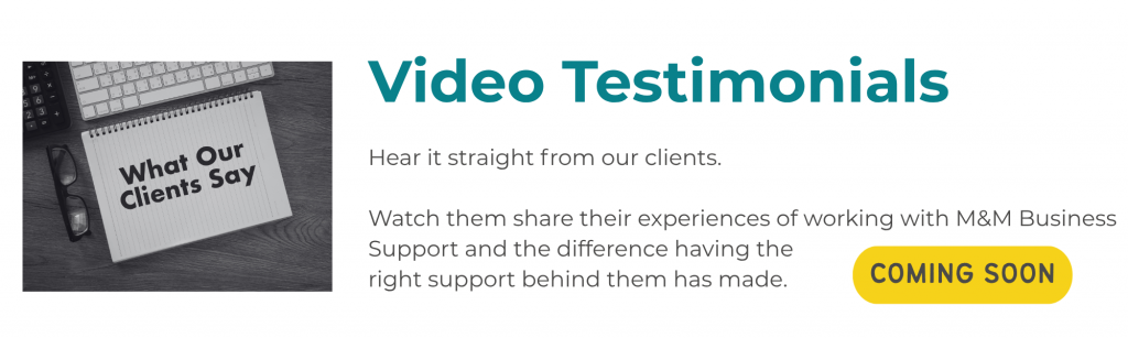 M&M Business Support Proof Video Testimonials header